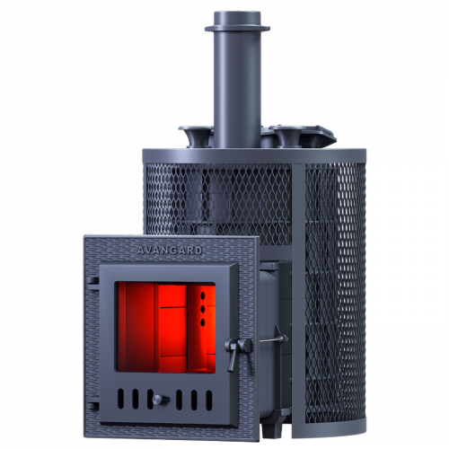 Печь Авангард ЗК 25 (М) Pro Ураган в круглой сетке производитель ТехноЛит