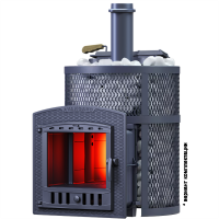 Печь Авангард ЗК 25 (П2) Pro Ураган в круглой сетке