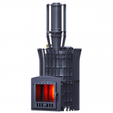 Печь Авангард ЗК 40 (П2) Pro Ураган Тюльпан