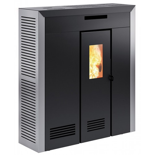 Печь-камин Invicta Daglan 9 Pellet Stove Серая с разводом тепла производитель Invicta