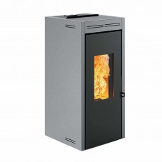 Печь-камин Invicta Teramo 17 Pellet Stove Серая (с водяным контуром)