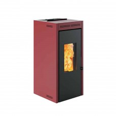 Печь-камин Invicta Teramo 17 Pellet Stove Красная (с водяным контуром)