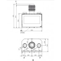Каминная топка La Nordica Inserto 80 PRS Crystal Ventilato Каминная топка La Nordica Inserto 80 PRS Crystal Ventilato
