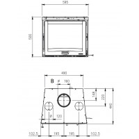 Каминная топка La Nordica Inserto 60 L 4.0 Ventilato Каминная топка La Nordica Inserto 60 L 4.0 Ventilato