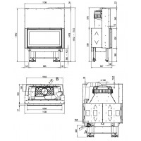 Каминная топка La Nordica Monoblocco 1000 EVO Каминная топка La Nordica Monoblocco 1000 EVO
