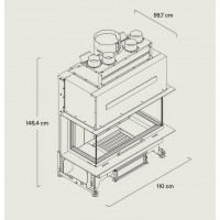 Каминная топка Rocal G450 TC