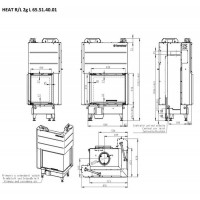Каминная топка Romotop HEAT  R/L 3g L 65.51.40.21 угловая с раздельным стеклом